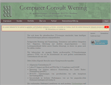 Tablet Screenshot of comcon-wening.de